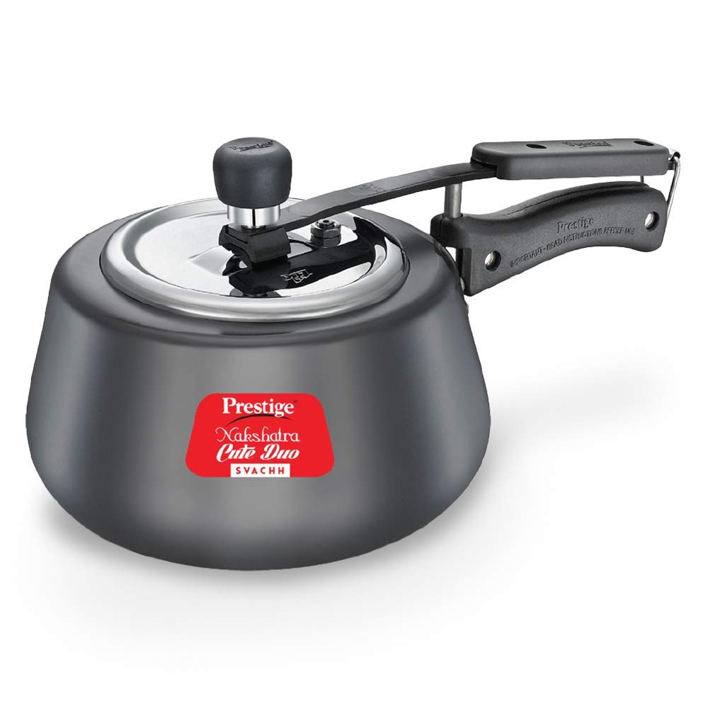 155 Prestige Nakshatra Cute Svachh Hard Anodised Svachh Pressure Cooker 3 Litre