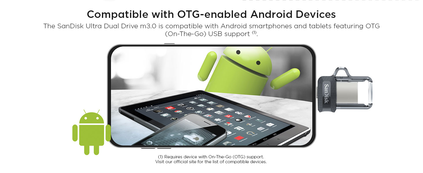 28.. SanDisk Ultra Dual USB m3.0 OTG Pen Drive (Black)